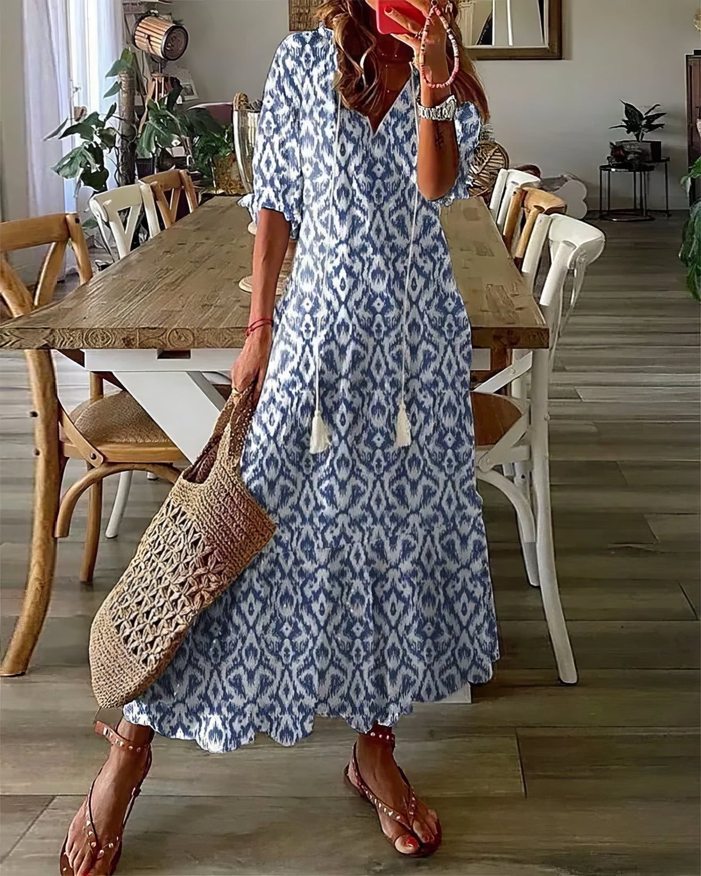 Diana™ - Vestido Boho con Cobertura para el Abdomen