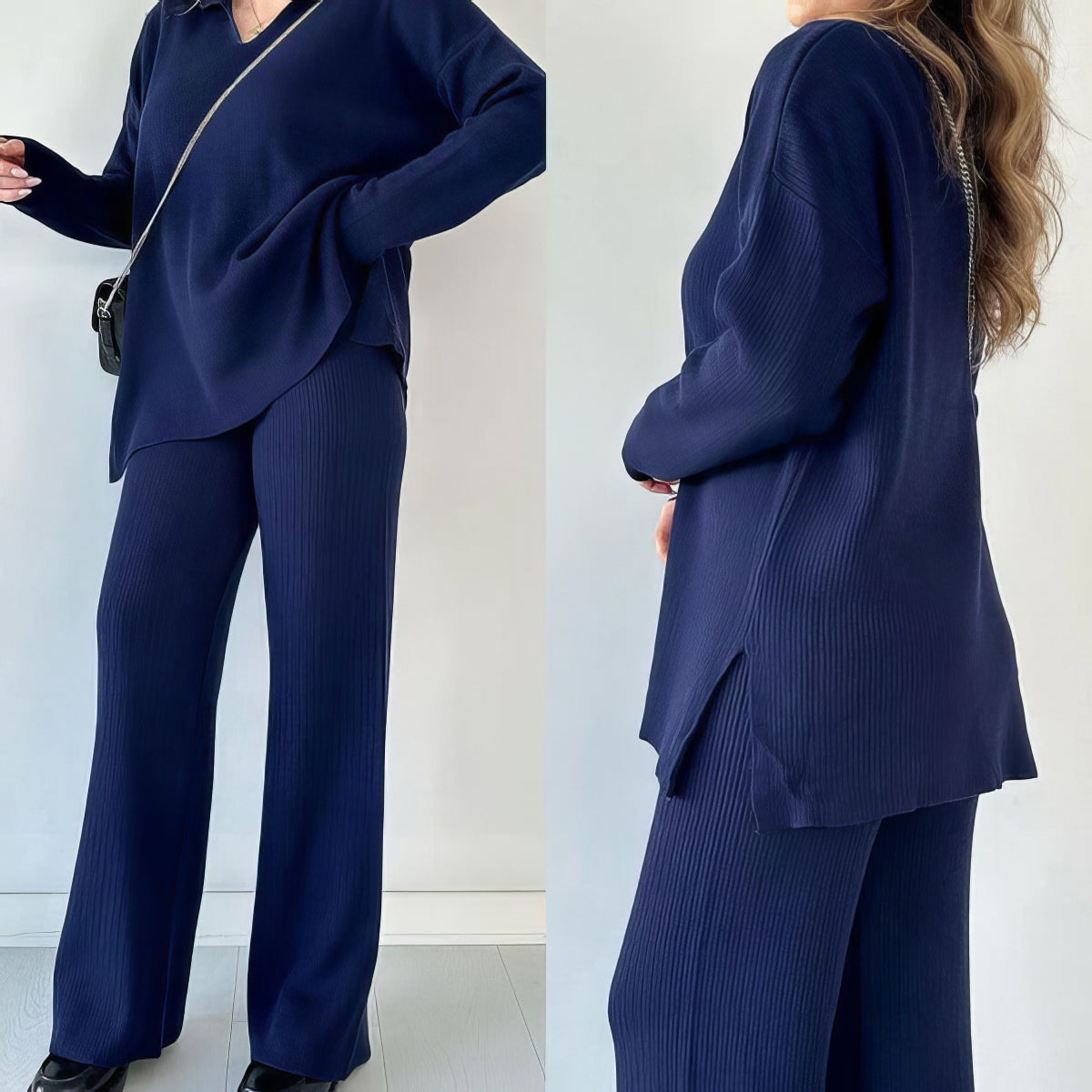 Conjunto para Mujer de Sudadera y Sueter Holgado
