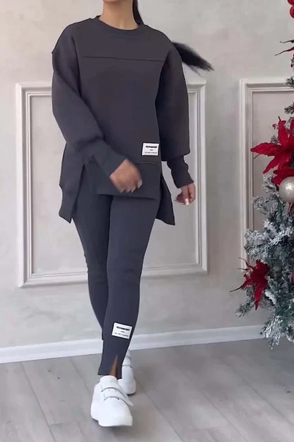 Conjunto Deportivo de Sueter y Leggings Deportivos para Mujer