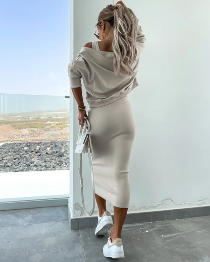 Conjunto de Jersey y Vestido