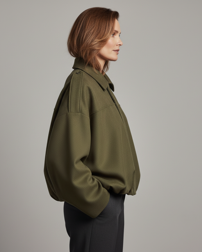 Chaqueta Suede Piloto de Mujer