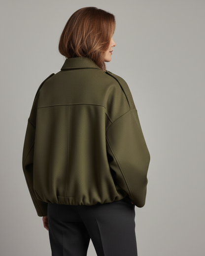 Chaqueta Suede Piloto de Mujer