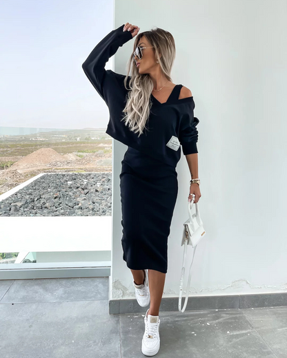 Conjunto de Jersey y Vestido