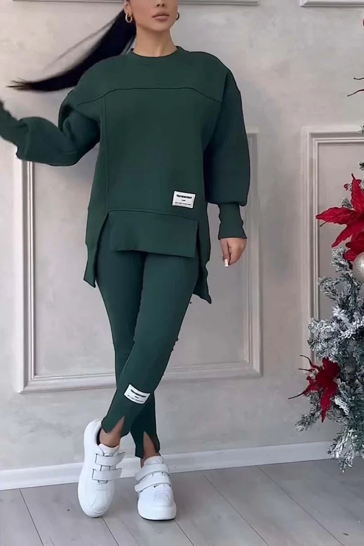 Conjunto Deportivo de Sueter y Leggings Deportivos para Mujer