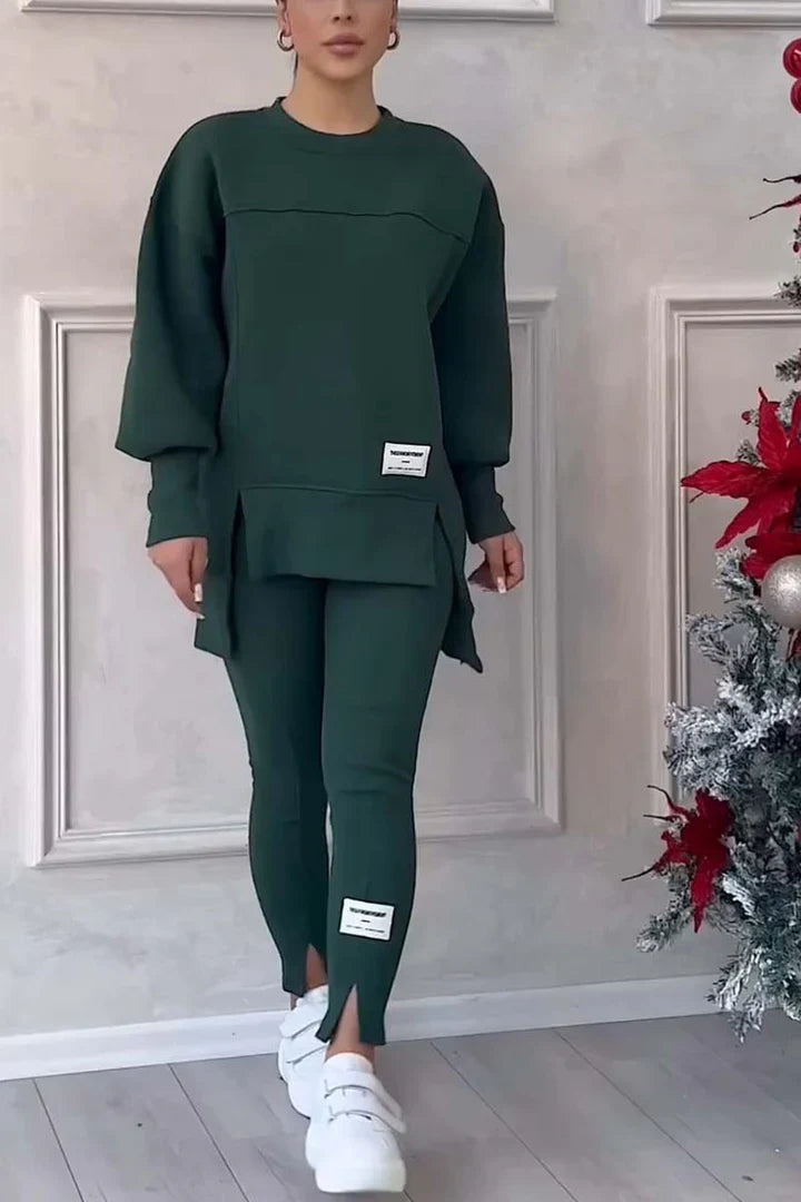 Conjunto Deportivo de Sueter y Leggings Deportivos para Mujer