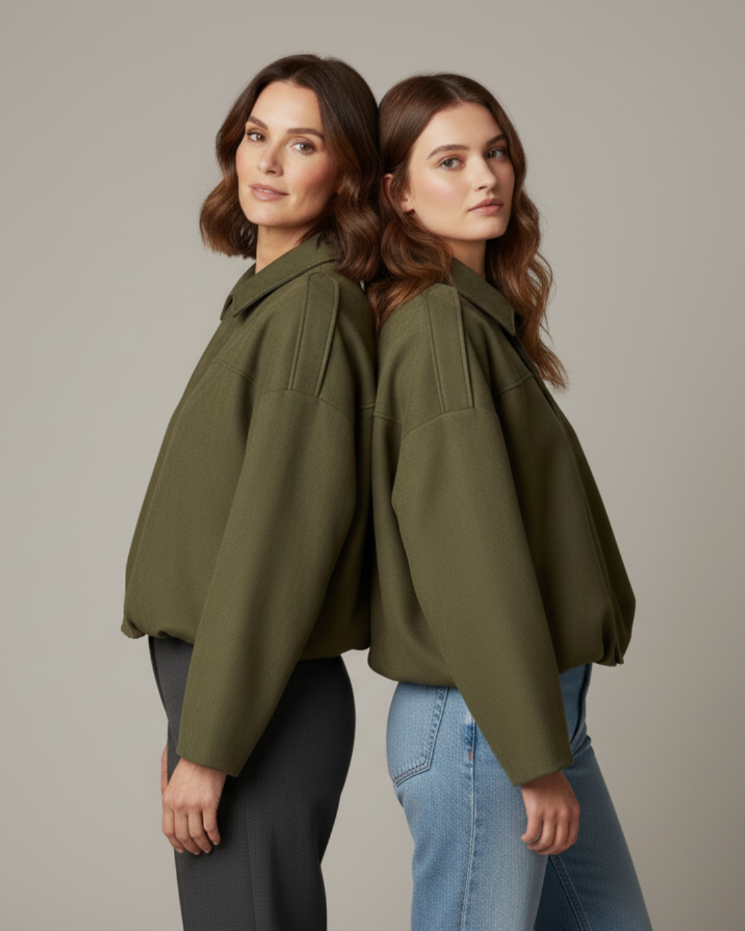 Chaqueta Suede Piloto de Mujer