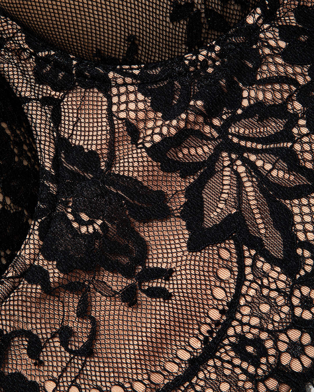 Top Tipo Corset de Encaje Floral