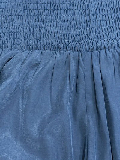 Pantalón Elástico y Holgado de Cintura Alta