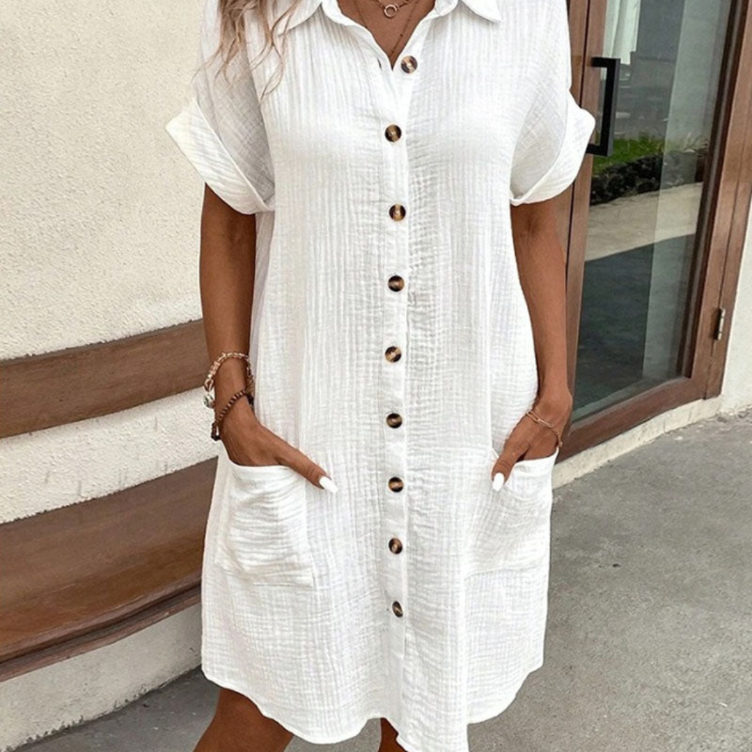 Vestido Camisero Minimalista para Mujer