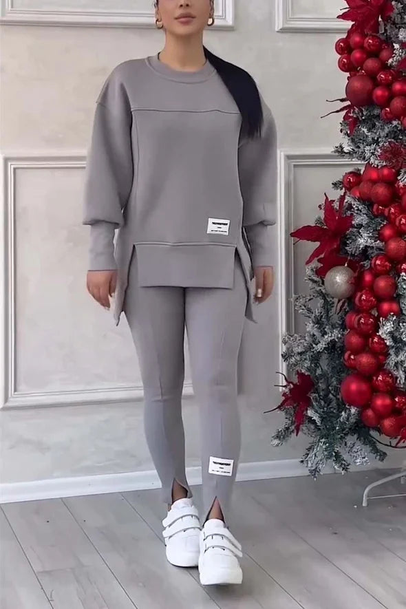 Conjunto Deportivo de Sueter y Leggings Deportivos para Mujer