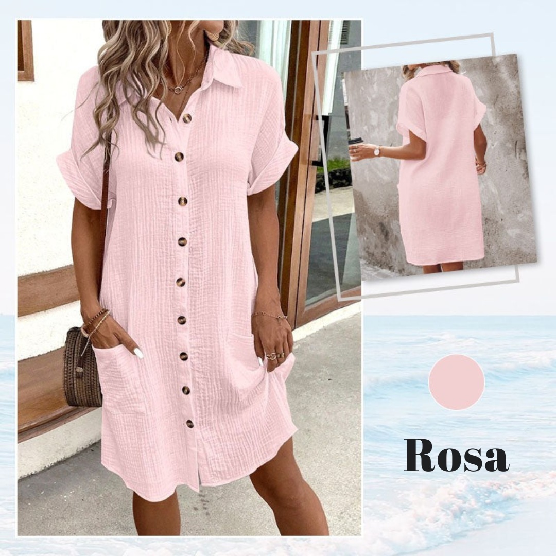 Vestido Camisero Minimalista para Mujer