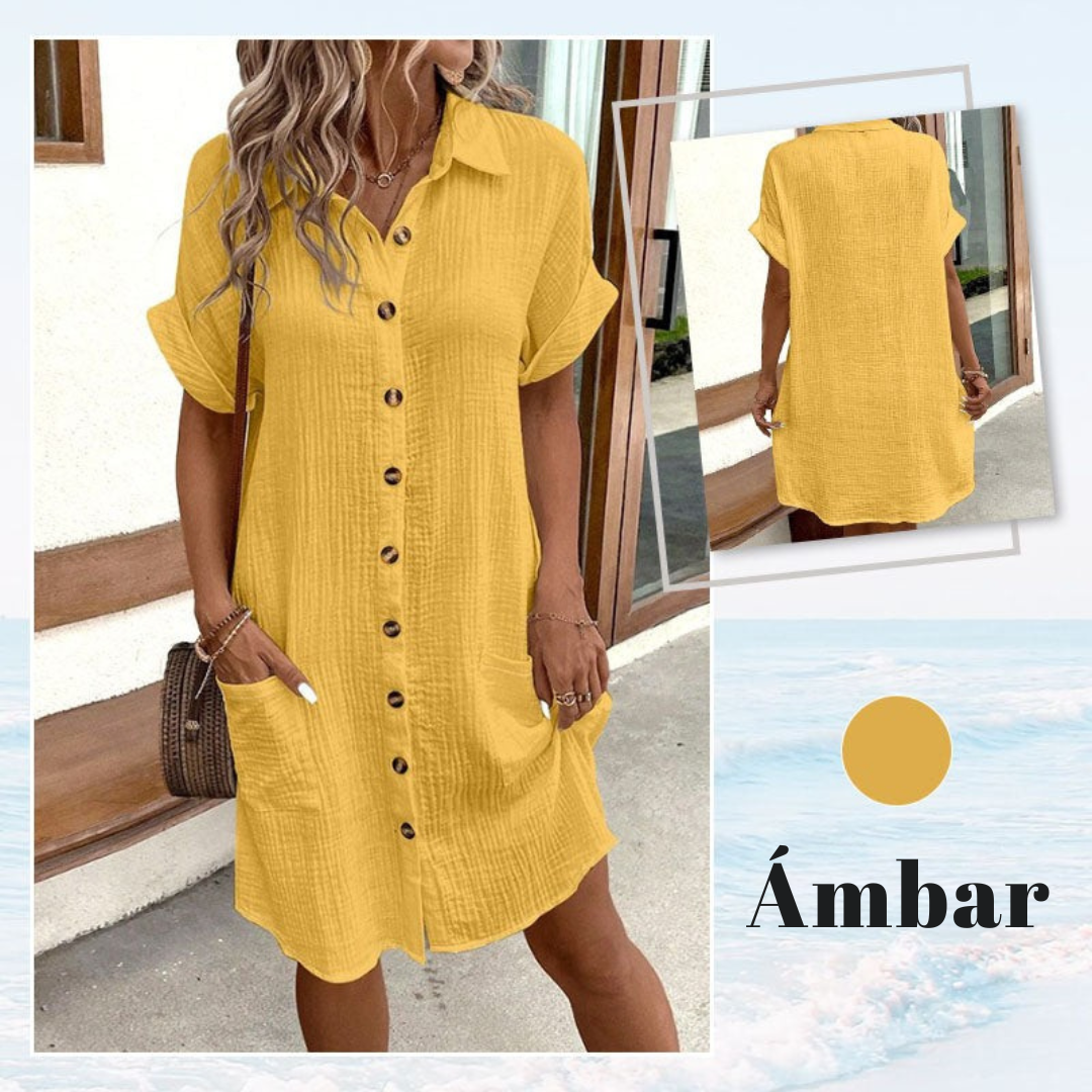 Vestido Camisero Minimalista para Mujer