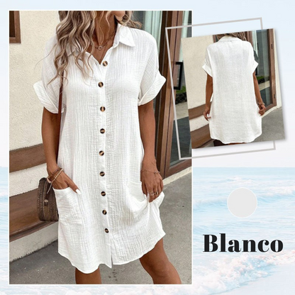 Vestido Camisero Minimalista para Mujer
