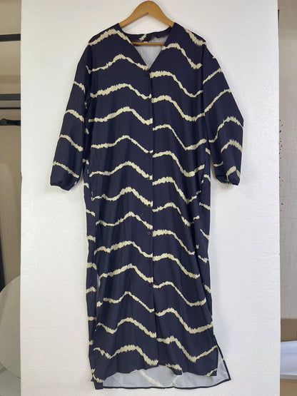 Vestido Bohemio de Rayas y Manga Larga