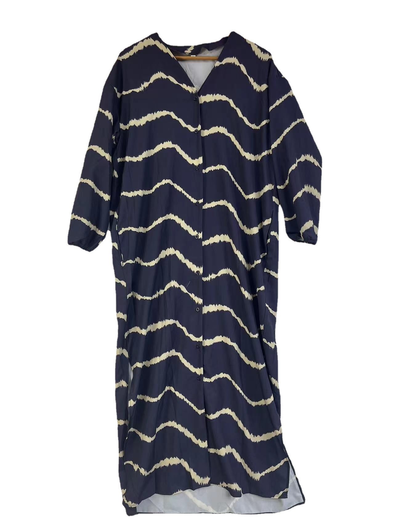 Vestido Bohemio de Rayas y Manga Larga
