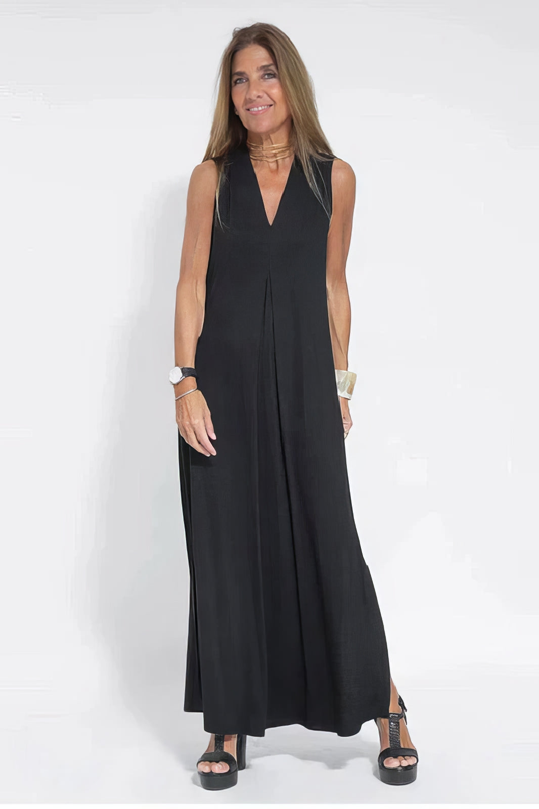 Set de Vestido Largo Elegante con Cárdigan