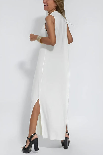 Set de Vestido Largo Elegante con Cárdigan