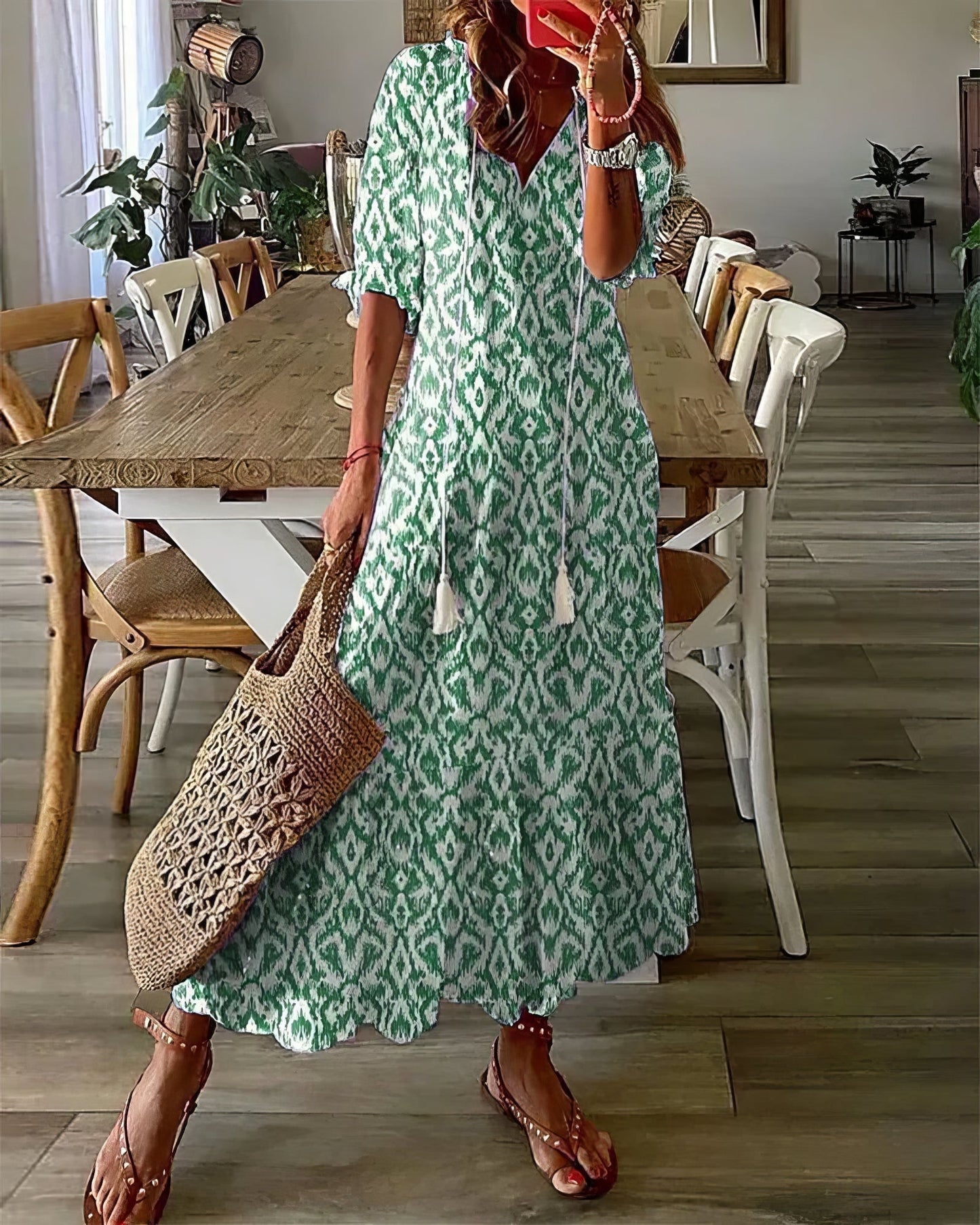 Diana™ - Vestido Boho con Cobertura para el Abdomen