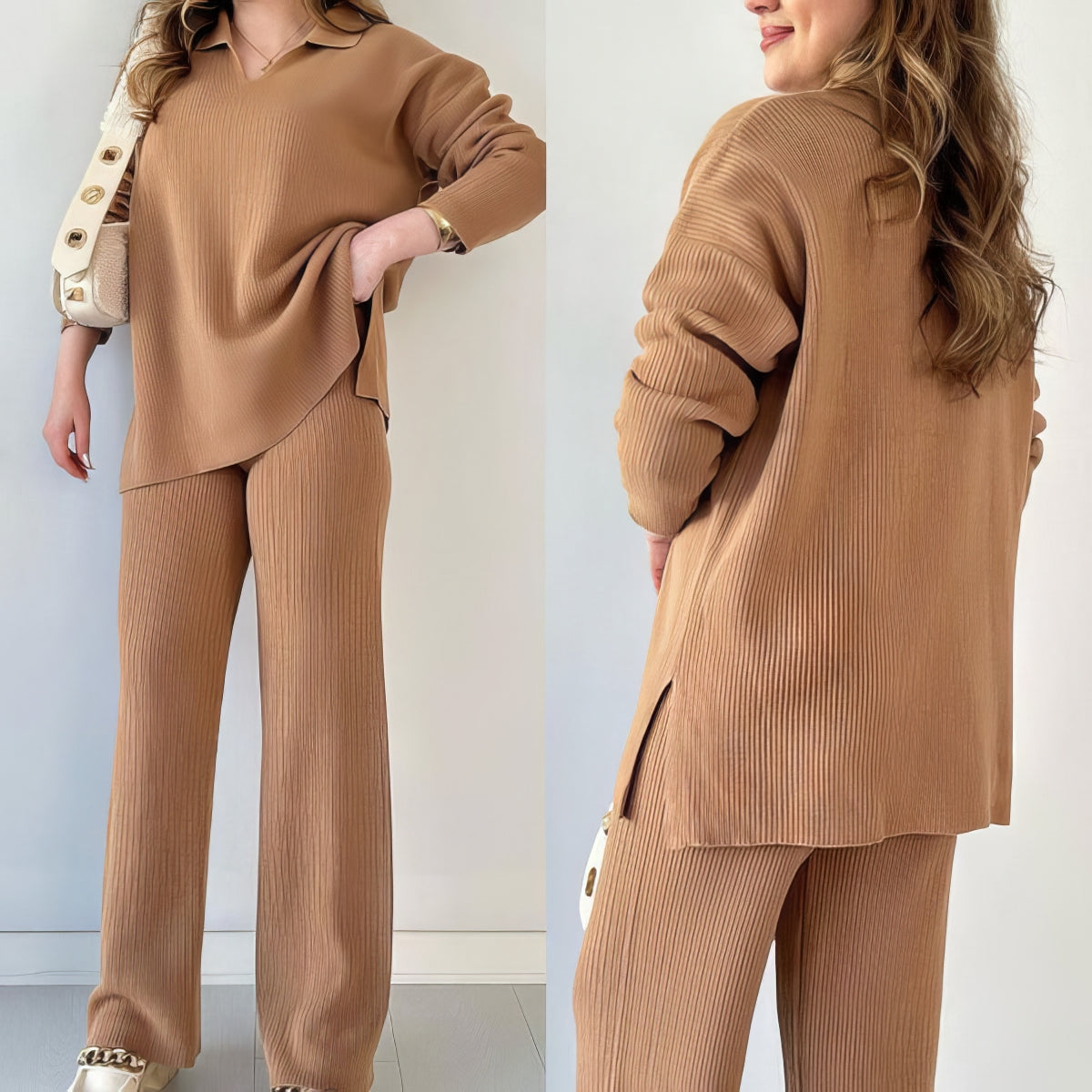 Conjunto para Mujer de Sudadera y Sueter Holgado