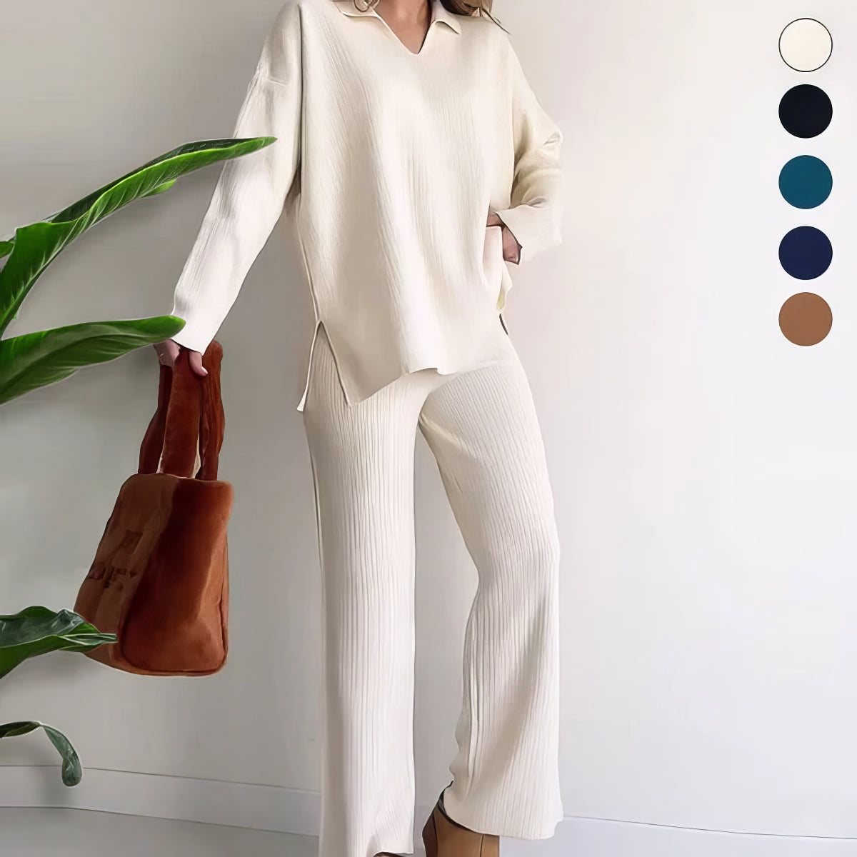 Conjunto para Mujer de Sudadera y Sueter Holgado