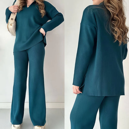 Conjunto para Mujer de Sudadera y Sueter Holgado
